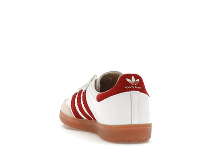 adidas Samba Sporty & Rich White Collegiate Burgundy