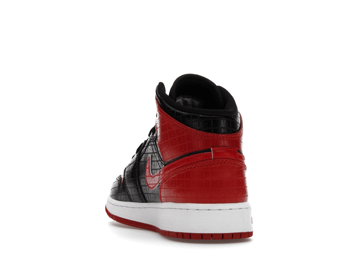 Jordan 1 Mid Bred Text