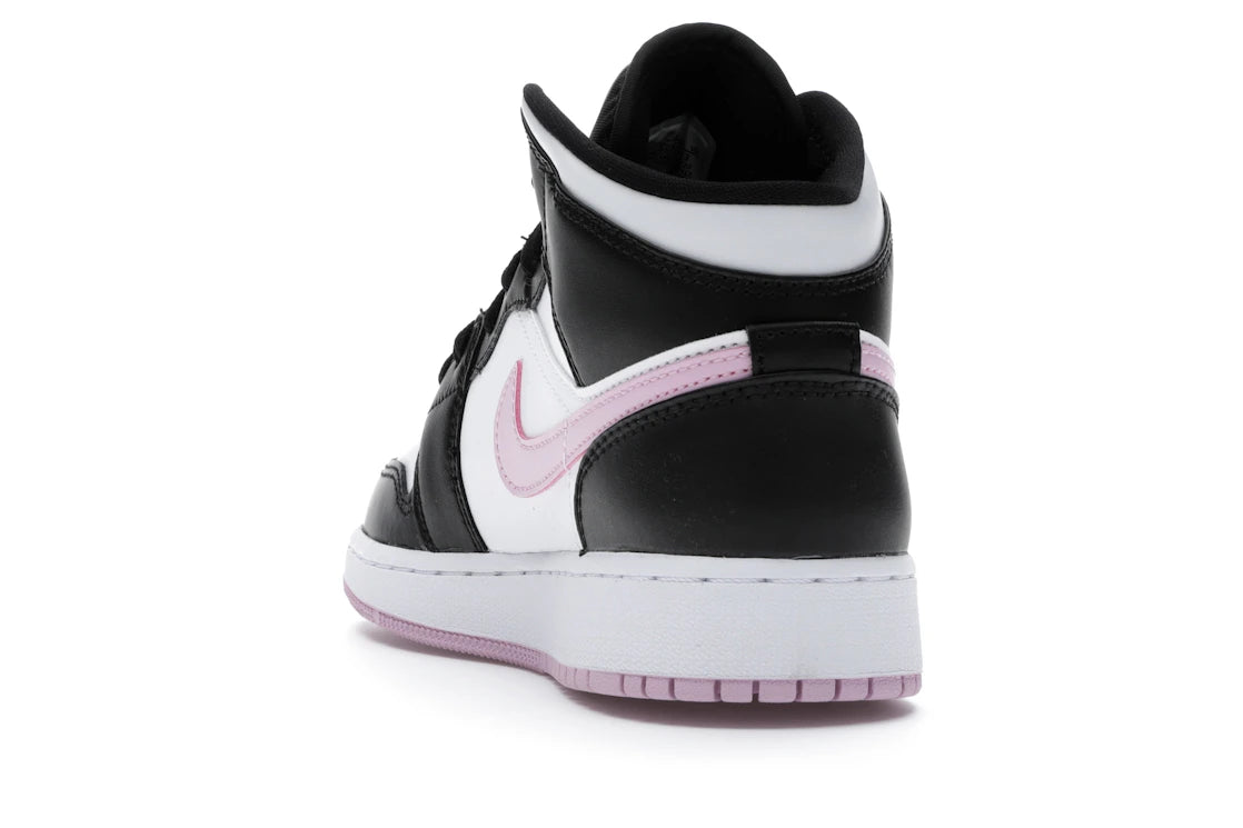 Jordan 1 Mid White Black Light Arctic Pink