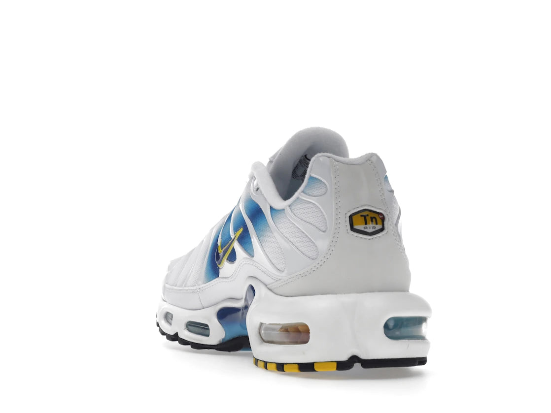 Nike Air Max Plus Spray Paint Swoosh White Blue