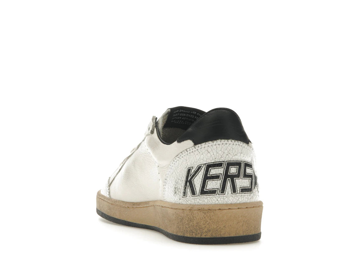 Golden Goose Ball-Star Low White Nappa Black Star