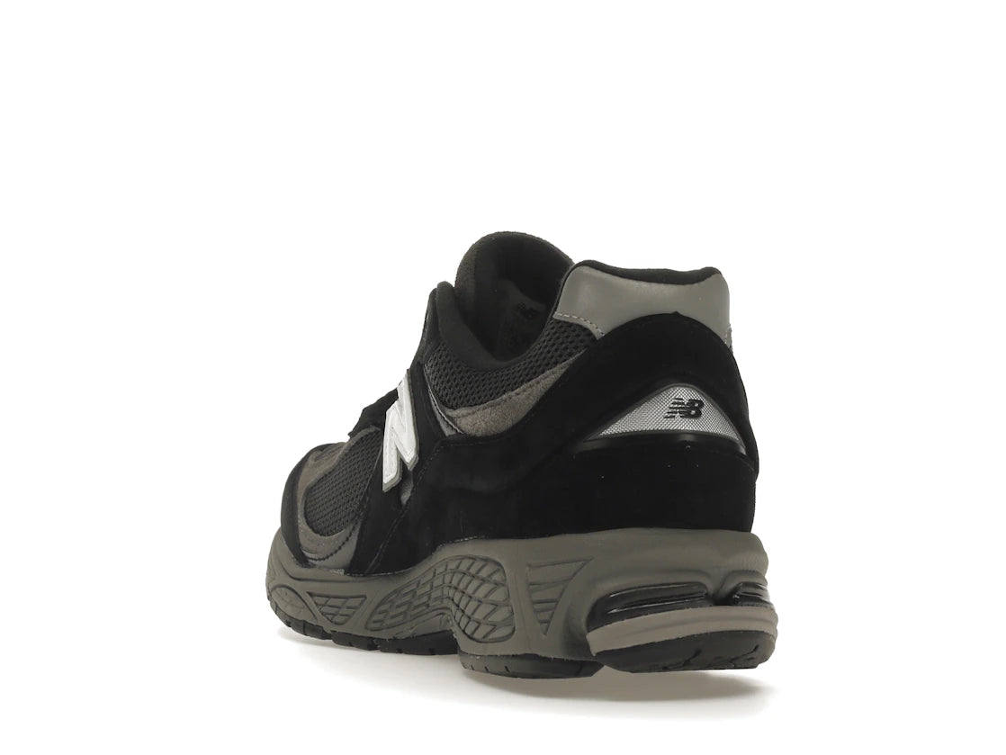 New Balance 2002R Black Dark Grey White