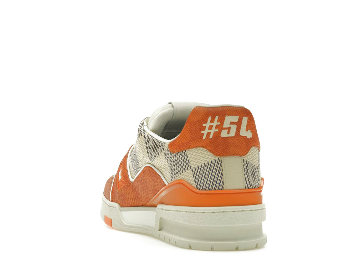 Louis Vuitton LV Trainer Damier White Orange