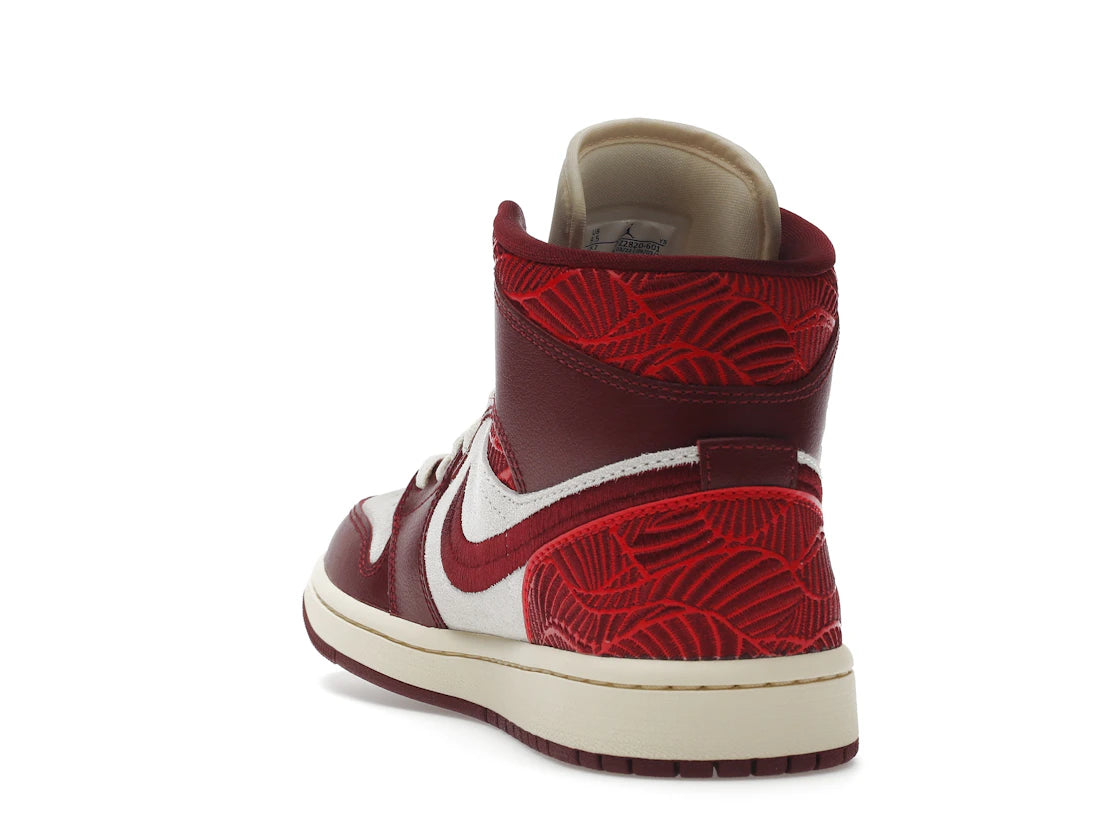 Jordan 1 Mid SE Tiki Leaf Team Red