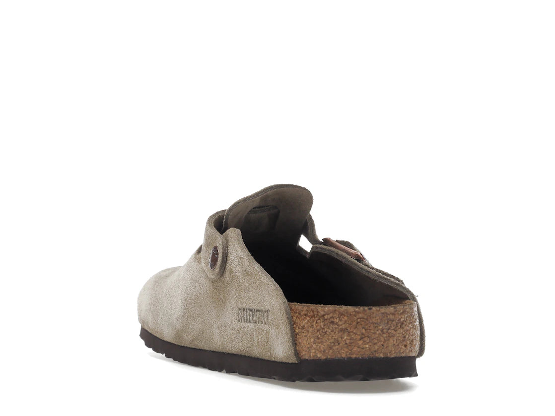 Birkenstock Boston Soft Footbed Suede Taupe