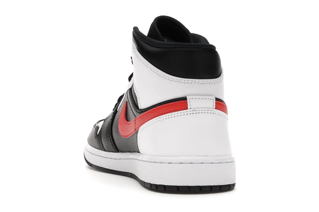 Jordan 1 Mid Black Chile Red White