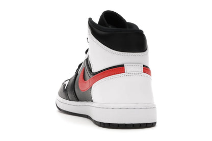 Jordan 1 Mid Black Chile Red White
