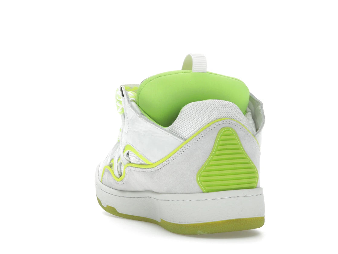 Lanvin Curb Sneaker White Fluo Yellow