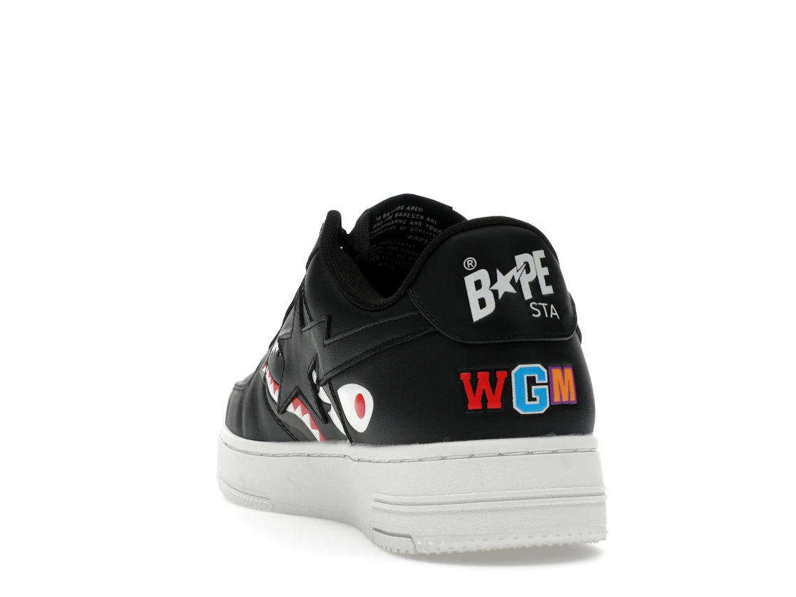 A Bathing Ape Bape Sta Low Shark Pack Black
