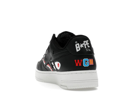 A Bathing Ape Bape Sta Low Shark Pack Black