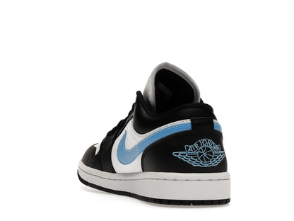 Jordan 1 Low Noir Bleu Université Blanc (Femme)