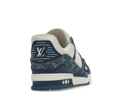 Louis Vuitton LV Trainer Monogram Denim White Blue