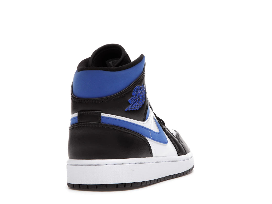 Jordan 1 Mid White Black Racer Blue