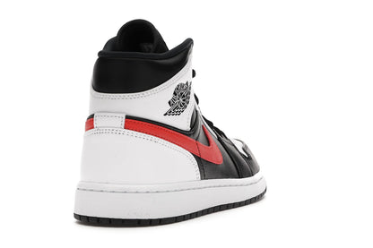 Jordan 1 Mid Black Chile Red White