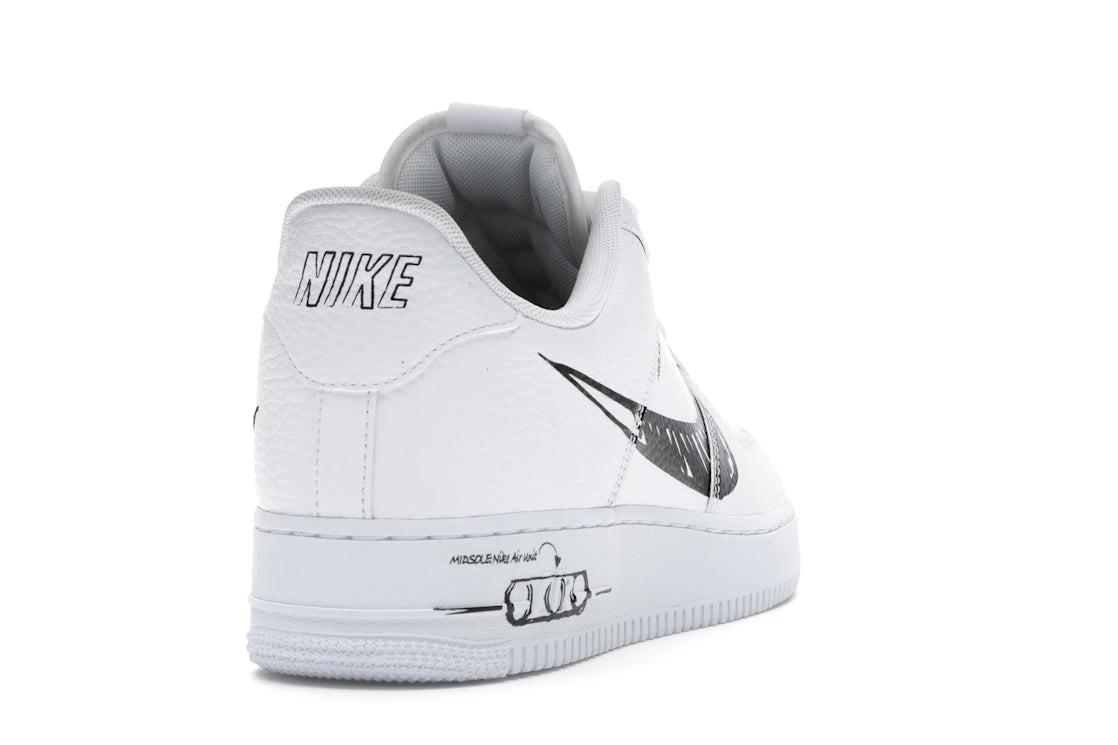 Nike Air Force 1 Low Sketch White Black