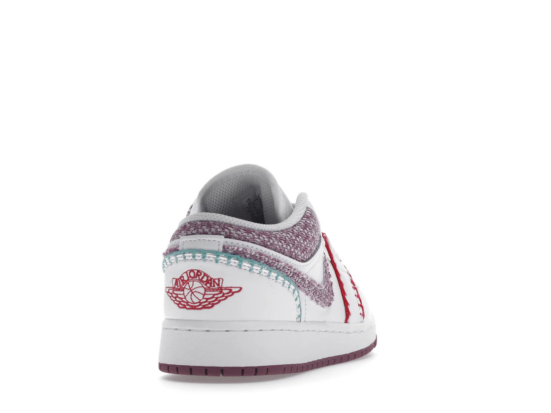 Jordan 1 Low White Light Bordeaux