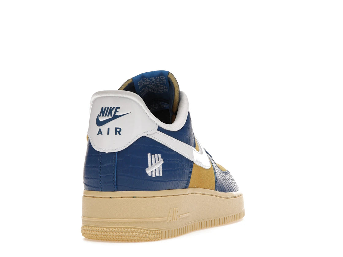 Nike Air Force 1 Low SP Undefeated 5 On It Blue Yellow Croc