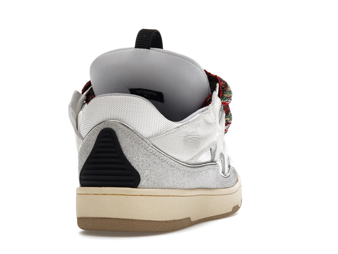 Lanvin Leather Curb White Grey Black