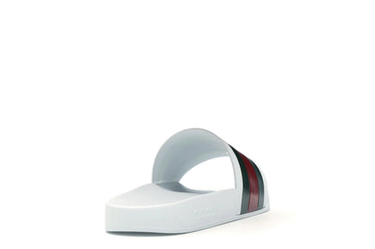 Gucci Pursuit Pool Slides White