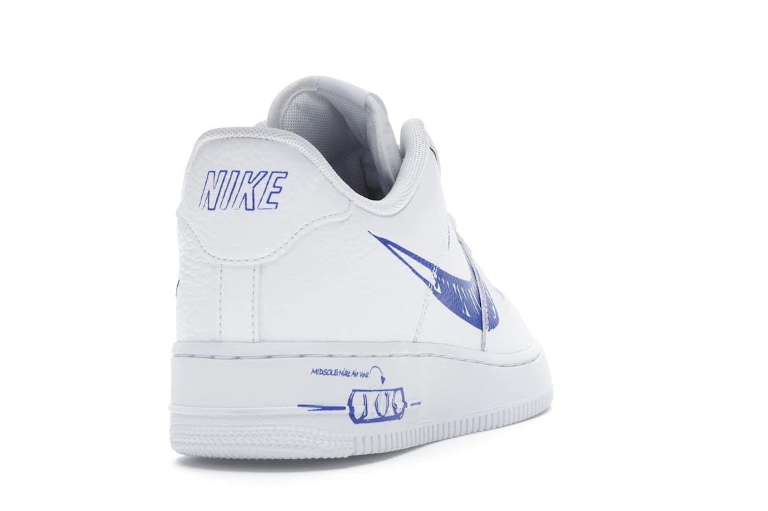 Nike Air Force 1 Low Sketch White Royal