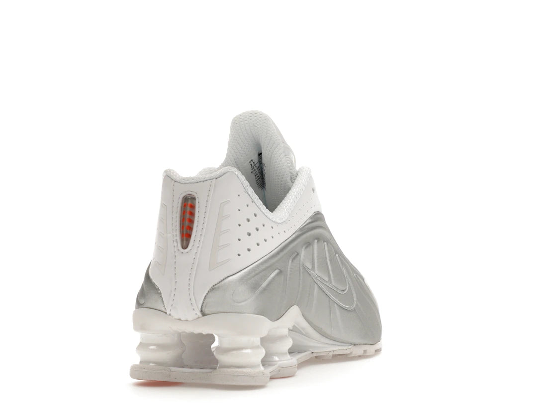 Nike Shox R4 White Metallic Silver