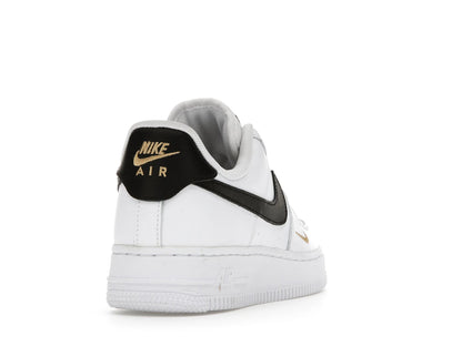 Nike Air Force 1 Low '07 Essential White Black Gold Mini Swoosh