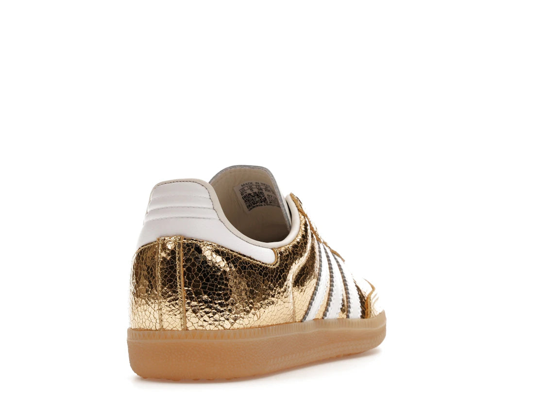 adidas Samba OG Gold Metallic Cracked Leather