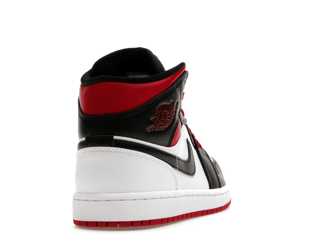 Jordan 1 Mid Gym Red Black Toe