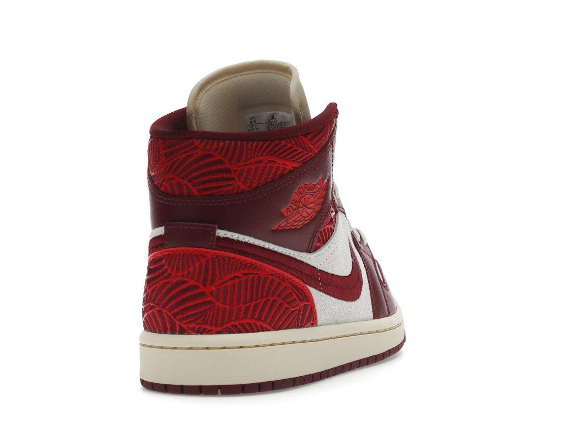 Jordan 1 Mid SE Tiki Leaf Team Red