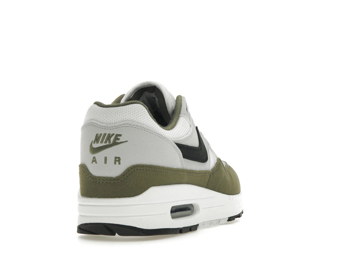 Nike Air Max 1 White Black Medium Olive