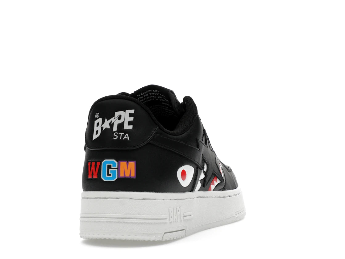 A Bathing Ape Bape Sta Low Shark Pack Black