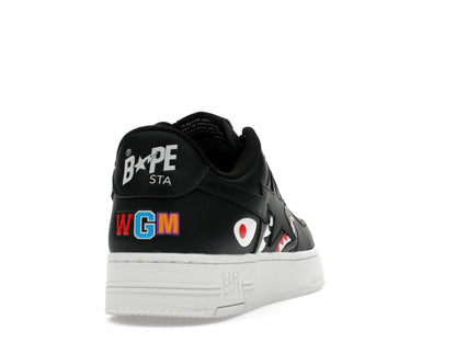 A Bathing Ape Bape Sta Low Shark Pack Black