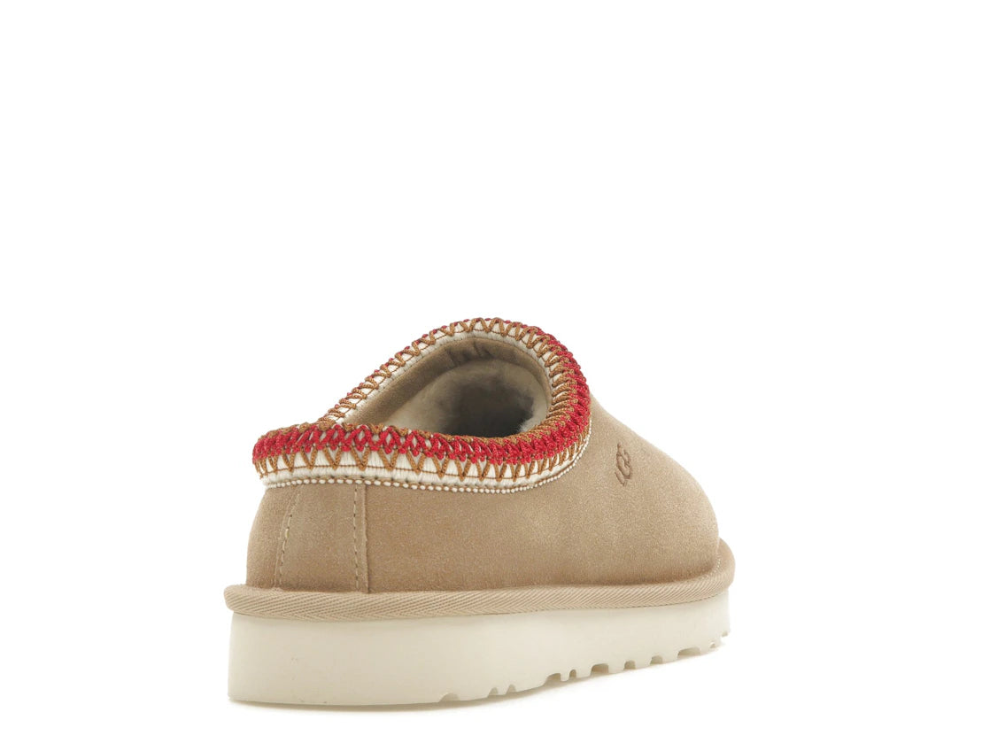 Pantoufles UGG Tasman couleur sable cerise foncé (Femme)