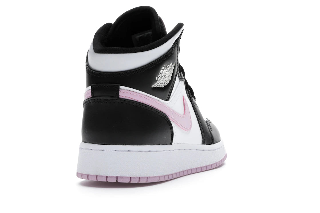 Jordan 1 Mid White Black Light Arctic Pink