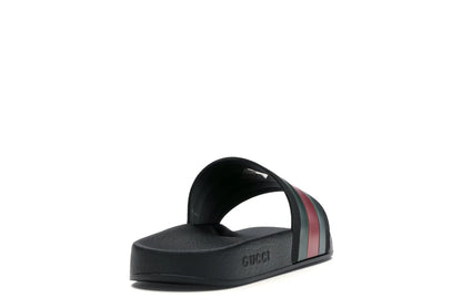 Gucci Rubber Slides Red Green