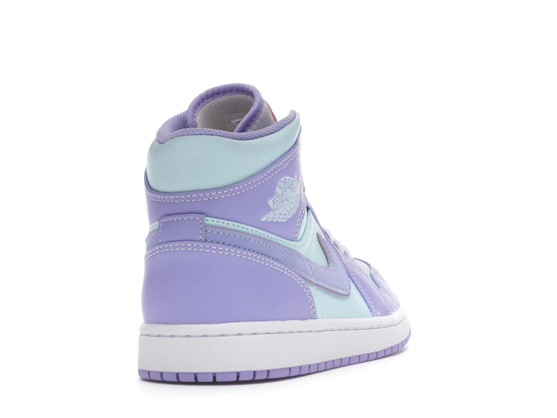 Jordan 1 Mid Purple Aqua