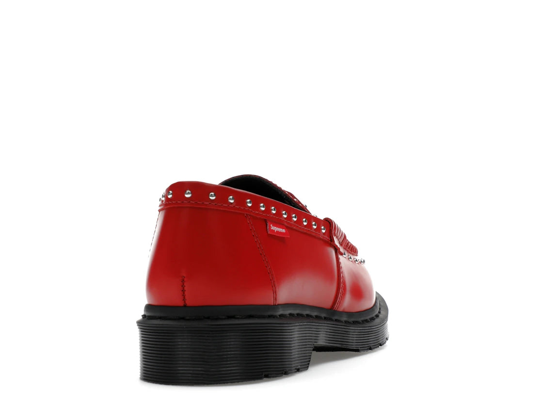 Dr. Martens Studded Penton Loafer Supreme Red