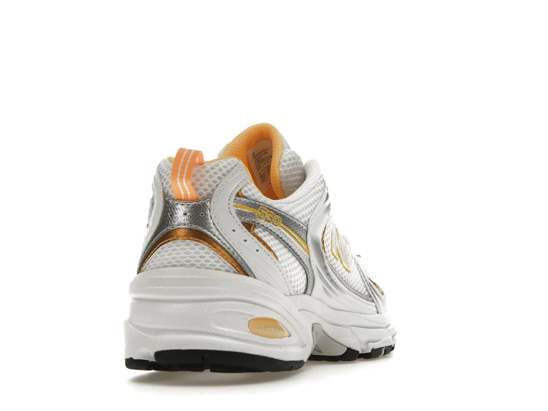 New Balance 530 White Vibrant Apricot Silver Metallic