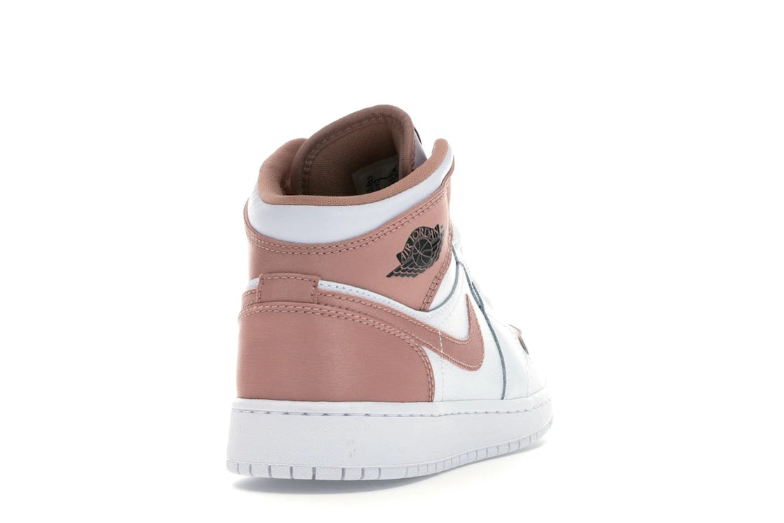 Jordan 1 Mid White Rose Gold