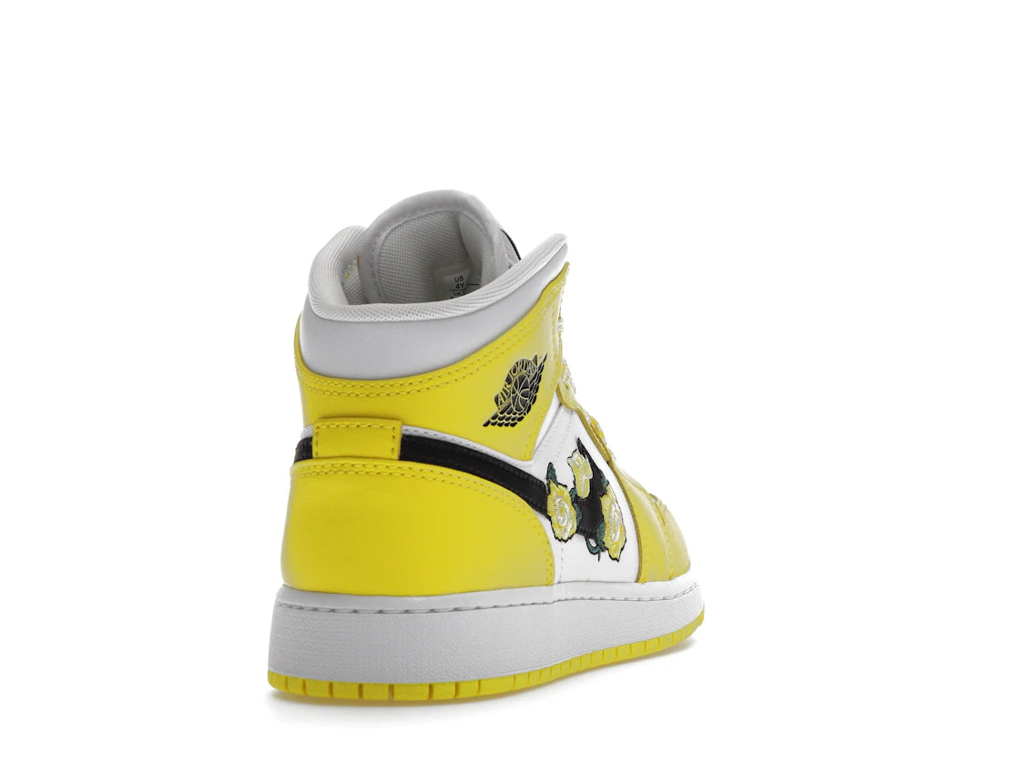Jordan 1 Mid Dynamic Yellow Floral