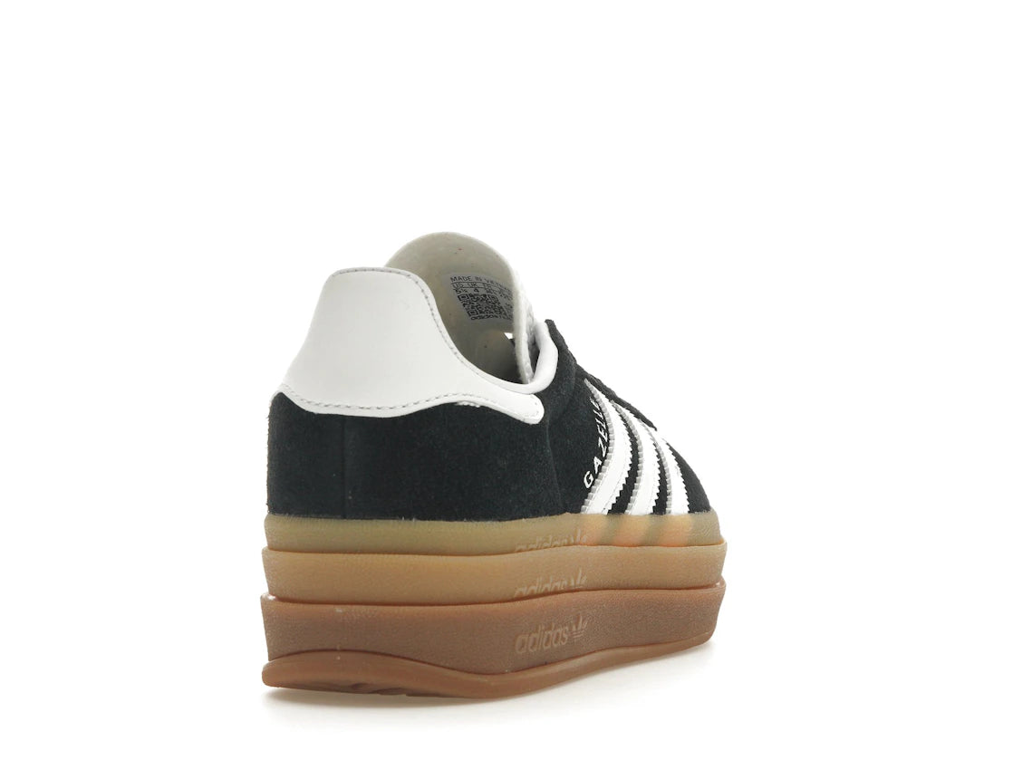 adidas Gazelle Bold Noir Blanc Gomme (Femme)