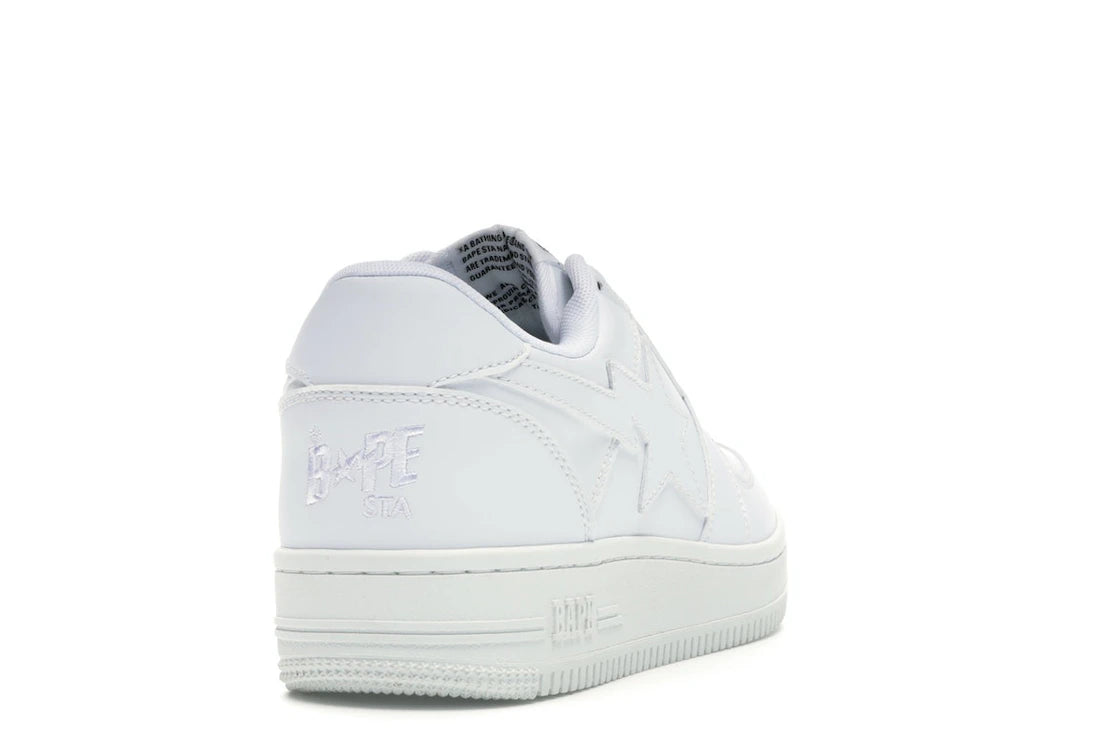 BAPE STA Low White