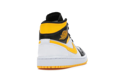 Jordan 1 Mid Laser Orange Noir (Femme)