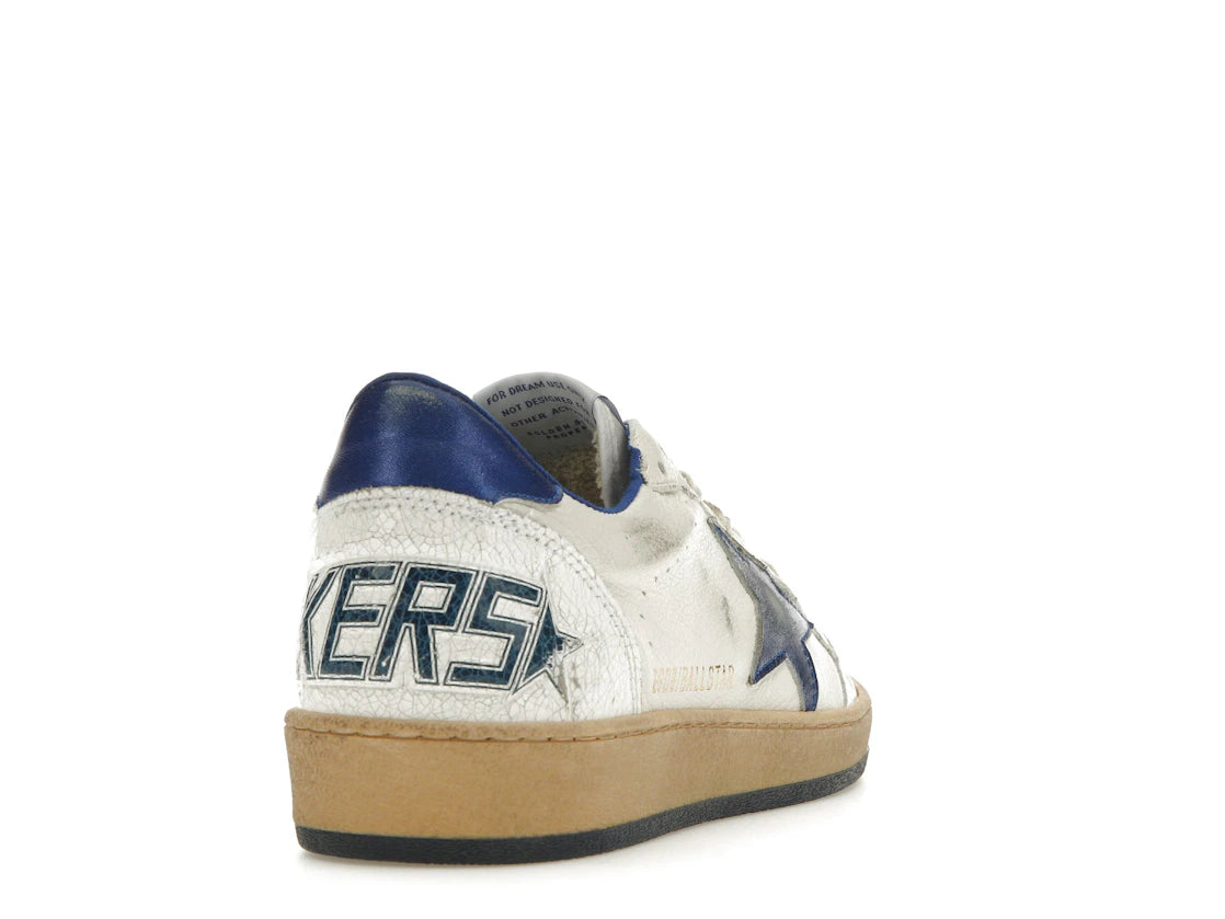 Golden Goose Ball-Star Low White Bluette