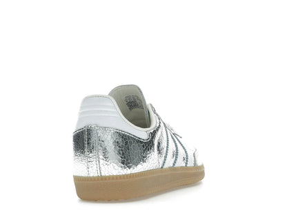 adidas Samba OG Silver Metallic Cracked Leather