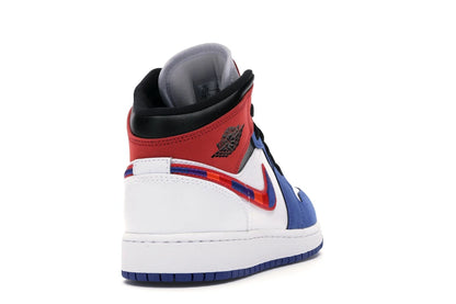 Jordan 1 Mid Rush Blue University Red