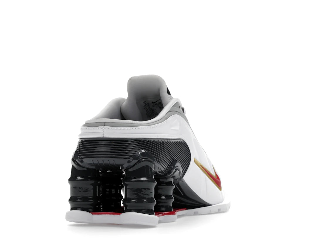 Nike Shox MR4 Mule Martine Rose Metallic Platinum Varsity Red