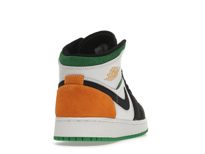 Jordan 1 Mid SE White Laser Orange Lucky Green