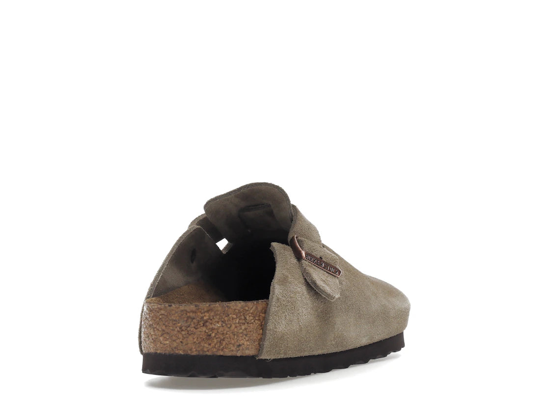 Birkenstock Boston Soft Footbed Suede Taupe