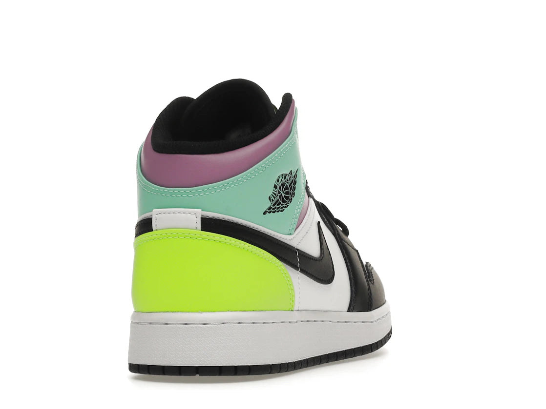 Jordan 1 Mid Pastel Black Toe